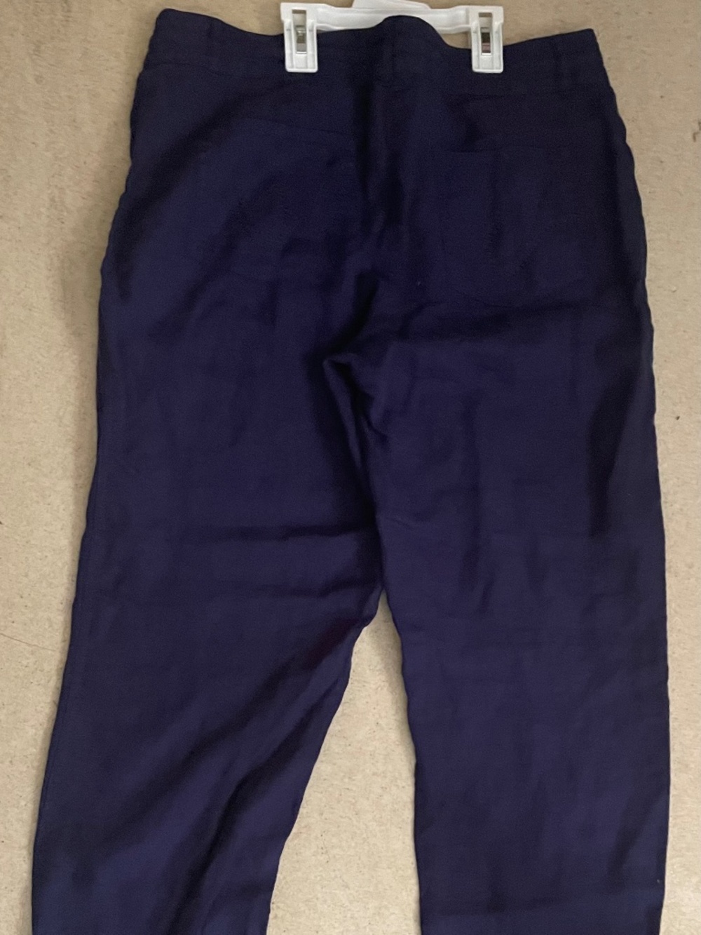 Sz 12 Navy Olsen Linen Drawstring Pants